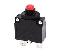 sourcing map Compresseur Air Bouton Rouge Le Coupe-Circuit de Surcharge AC 125V/250V 15A