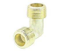 sourcing map Connecteur coudé pour compresseur air Ton or 16,5 mm diam 90 degré mâle