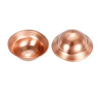 sourcing map Cuivre Extrémité Bouchon Tuyau Raccord Bouchon Connexion Joint Pour 3/4" Flare Écrous, pour Eau Tuyau Plomberie, HVAC, Réfrigération Système, Paquet de 20