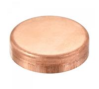 sourcing map Cuivre Terminal Capuchon Tuyau Raccord Sueur Bouchon Raccordement 54mm(2.12") Diamètre Interne pour Eau Tuyau Plomberie
