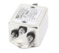 sourcing map CW4B-20A-S AC 380V 20A 6 Tige Métal 3 Suppressor Phase Force Filtre EMI