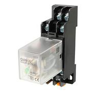 sourcing map DC48V bobine 8bor DPDT Relais force électromag usage général+embase