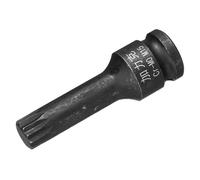 sourcing map Douille à triple cannelure carrée M15 (15 mm), longueur métrique de 7,6 cm, utilisation en acier CR-MO avec visseuses à percussion ou cliquets manuels