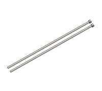 sourcing map Droit Éjecteur Broches, 5mm (13/64") Diamètre 65Mn Acier Rond Pointe Poinçon 200mm (8") Long pour Mécanique Entretien 2Pcs