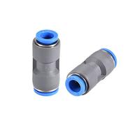sourcing map Droit Pousser Connecteur Réducteur Apte 12mm à 10mm Rapide Sortie Pneumatique Connecteur Plastique Union Pipe Tube Apte Gris 2Pcs