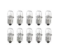 sourcing map E10 Vis Base Miniature Ampoules 24V/2W Chaud Jaune Clair Mini Lampes avec Boîte, 1 Ensemble/10 Paquet