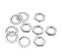 sourcing map Écrous Filetés de Blocage avec Rondelles M10 Vis Filetage Hexagonal Fixations pour Luminaire Plafonnier éclairage Réparation Assemblage Bricoleur Matériels Coffret de 80