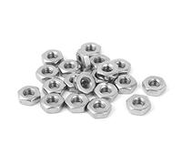 sourcing map Écrous Hexagonaux Hexagone Écrou Filetage 8#-32 UNC en Acier Inoxydable 20Pcs