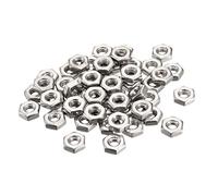sourcing map Écrous Hexagonaux Hexagone Écrou Grossier Filetage 10-24 en Acier Inoxydable 304 50Pcs