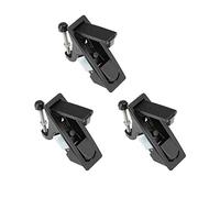 sourcing map Électrique Coffret Panneau Came Serrure Bouton Poussoir Apparaitre Porte Serrure Sans Clé Noir 606-2 3Pcs
