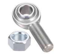 sourcing map Embout à Rotule ECM12 3/4" 3/4"-16 UNF Mâle à Filetage à Droite, Embouts à Rotule en Fonte avec Écrou de Blocage