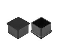 sourcing map Embout Pied Chaise Caoutchouc 40mm x 40mm Meuble Carrée Pied Table Capuchon Couverture 4Pcs