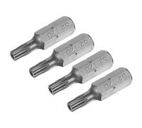sourcing map Embouts Torx 1/4 Pouce Avec Tige Hexagonale De 25mmDe Longueur, Embout De Tournevis Magnétique T20 En Acier Allié S2, Lot De 4 Pièces