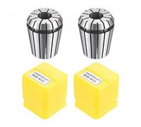 sourcing map ER32 Mandrin Ressort Pince Serrage 1/2" Collet pour CNC Gravure Machine Tour Fraisage Outil 2Pcs