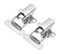 sourcing map Fermeture à Levier Fermoir 1.61 pouce SUS304 Inox Acier Dessin Verrou à Bascule Agrafe pour Boîtier Boîte à Outils 2Pcs