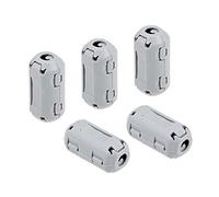 sourcing map Ferrite Noyaux Anneau à Pince RFI EMI Suppression Bruit Filtre Câble Pince 5Pcs Gris 5mm