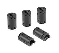 sourcing map Ferrite Noyaux Anneau à Pince RFI EMI Suppression Bruit Filtre Câble Pince 5Pcs Noir 11mm