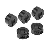 sourcing map Ferrite Noyaux Anneau à Pince RFI EMI Suppression Bruit Filtre Câble Pince 5Pcs Noir 15mm