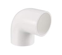 sourcing map Feuillet 40mm Coude PVC Raccord Tuyau 90° 5 Pcs