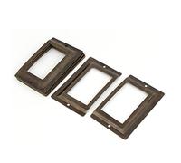 sourcing map Fichier de bibliothèque Bureau Tag tiroir porte-étiquette métal ton bronze 10pcs
