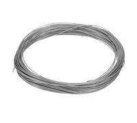 sourcing map Fil Acier Câble métallique en acier inoxydable 304 de 0,8 mm, 7 x 7 brins de 15 m, revêtement en PVC, pour la construction en extérieur, le gréement, les rampes