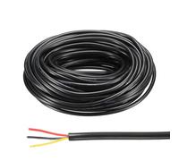 sourcing map Fil électrique 26 AWG à 3 conducteurs - 10 m - Câble d'alimentation flexible - Câble de signal d'extension noir pour bandes LED, lampes d'éclairage