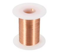 sourcing map Fil magnétique 44 AWG, fils de cuivre émaillé de calibre 44, fil de bobine magnétique de 113,4 g pour moteur de transformateur électrique, grade F 155 degrés Celsius, couleur cuivre