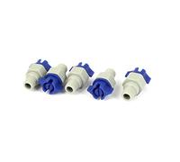 sourcing map Filetage 1/4" BSPT Plastique Pulvérisateur Pulvérisation Buse à Jet Plat Bleu Gris 5pcs