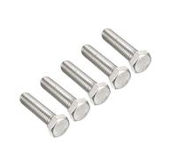 sourcing map Filetage M12 50mm acier inoxydable 304 vis tête Hex 5pcs