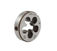 sourcing map Filière M14 x 1mm Métrique Gauche Main 38mm OD Rond Filetage Fraise Fine Dents Fil Coupe Outil Gauche Fil
