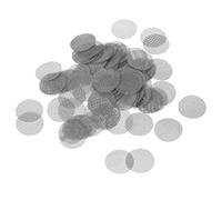 sourcing map Filtre Acier Inox Tamis Maille Grille 16mm Diamètre pour Filtre Tuyau 100Pcs
