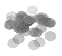 sourcing map Filtre Acier Inox Tamis Maille Grille 20mm Diamètre pour Filtre Tuyau 50Pcs