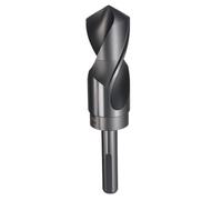 sourcing map Foret de 32,5 mm à tige réduite de 1,27 cm, 3 plats, en acier rapide 4241, pointe standard à 118°, pour plastique, bois, cuivre, aluminium, fer, métal souple moyen