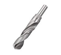 sourcing map Foret Hélicoïdal Mèche 21.5 mm à Queue Réduite Tige en Acier Haute Vitesse HSS 4241 avec Tige Droite de 1/2 pouce Argent