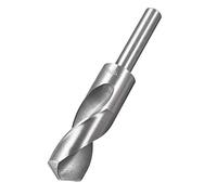 sourcing map Foret Hélicoïdal Mèche 25 mm à Queue Réduite Tige en Acier Haute Vitesse HSS 4241 avec Tige Droite de 1/2 pouce Argent
