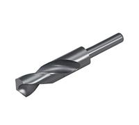 sourcing map Foret Hélicoïdal Mèche à Queue Réduite Tige 24 mm Acier Haute Vitesse 6542 HSS Oxyde Noir avec Tige Droite de 1/2 pouce