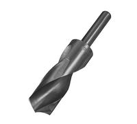 sourcing map Foret Hélicoïdal Mèche à Queue Réduite Tige 30 mm Mèche en Acier Haute Vitesse HSS 9341 Oxyde Noir avec Tige Droite de 1/2 pouce