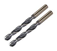 sourcing map Foret Hélicoïdal Mèche à Tige Réduite 12.5mm en Acier Haute Vitesse HSS 4341 avec 12.5mm Tige 2Pcs
