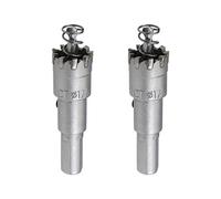 sourcing map Fraise-trépan en carbure de 17,5 mm, scies cloches pour tôle en acier inoxydable, dent en carbure haute densité, 2 pièces