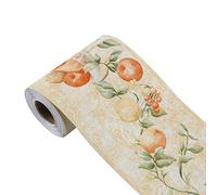 sourcing map Frise murale 3D autocollante en PVC pour cuisine, salle de bain, chambre à coucher, motif fruits vert, 10 cm x 40 cm