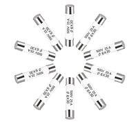 sourcing map Fusibles à Cartouche Tube en Céramique 25A 500V 6x30mm, Fusible à Coupure Rapide Rechange Remplacement pour Amplificateur Lampe à Économie Énergie Ballast, 10 Pièces