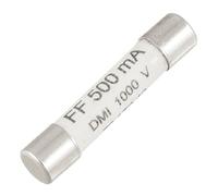 sourcing map Fusibles à Coupure Rapide 1000V 500mA, Fusible à Cartouche Tube en Céramique 6.3x32mm, Fusible pour Multimètre, Blanc