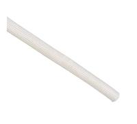 sourcing map Gaine de tresse isolante, manchon en fibre de verre haute température de 8 mm, blanc