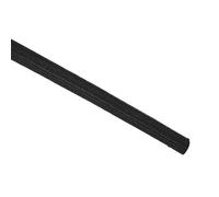sourcing map Gaine Isolation Tresse 33Pied-6mm Haute Température Silicone Fibre Verre Manchon Noir