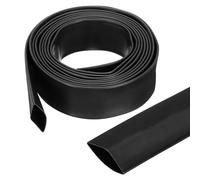 sourcing map Gaine thermorétractable 25 mm étanche 3:1 à double paroi marine doublée industrielle gaine de câblage 3 m 2,5 cm, noir, 3 m