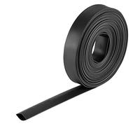 sourcing map Gaine thermorétractable de 12 mm de diamètre - Ratio 2:1 - 7 m - Noir