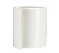 Sourcing Map Gaine thermorétractable plate en PVC 65 mm Longueur 2 m pour pile AA Blanc