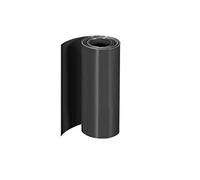 sourcing map Gaine Thermorétractable PVC Tube 130mm Plat Largeur Enveloppe pour Double Couche 18650 5 Mètre Noir