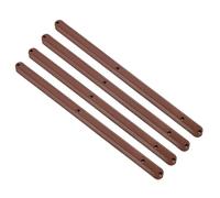 sourcing map Glissières de Tiroir, 4 Pièces 300mm - Rails de Tiroir en Plastique, Glissières à Rainure Latérale pour Tiroirs de Meubles, Tables de Chevet, Armoires et Commodes (Marron)