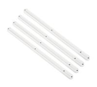 sourcing map Glissières de Tiroir, Lot de 4 de 300mm - Rails de Tiroir en Plastique, Montés Sur le Côté avec Rainures pour Tiroirs de Meubles, Tables de Chevet, Armoires et Commodes (Blanc)